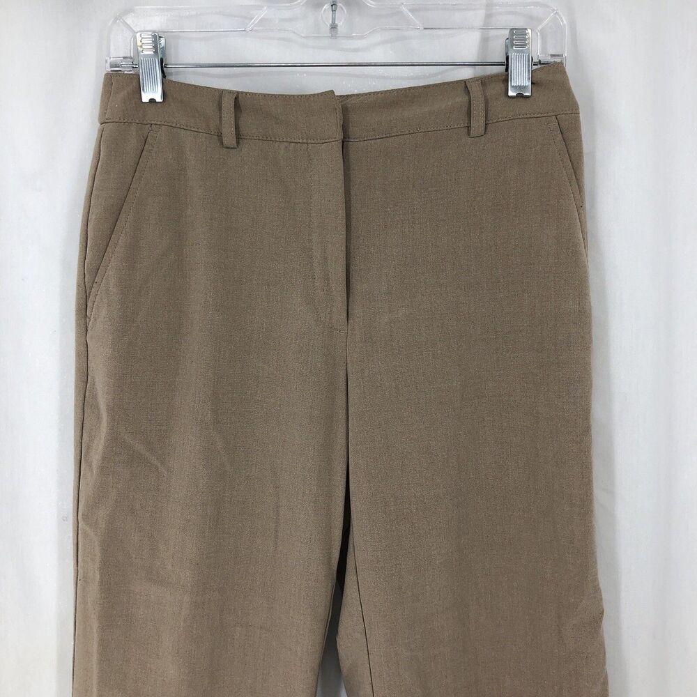 Briggs New York Tan Cropped Tapered Capri Pants 6 Petite (29x21)